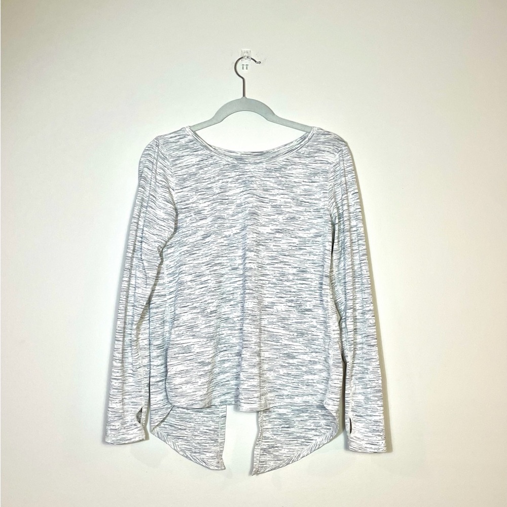 Ziya Active Women’s Ash Split Black Longsleeve Athletic Top